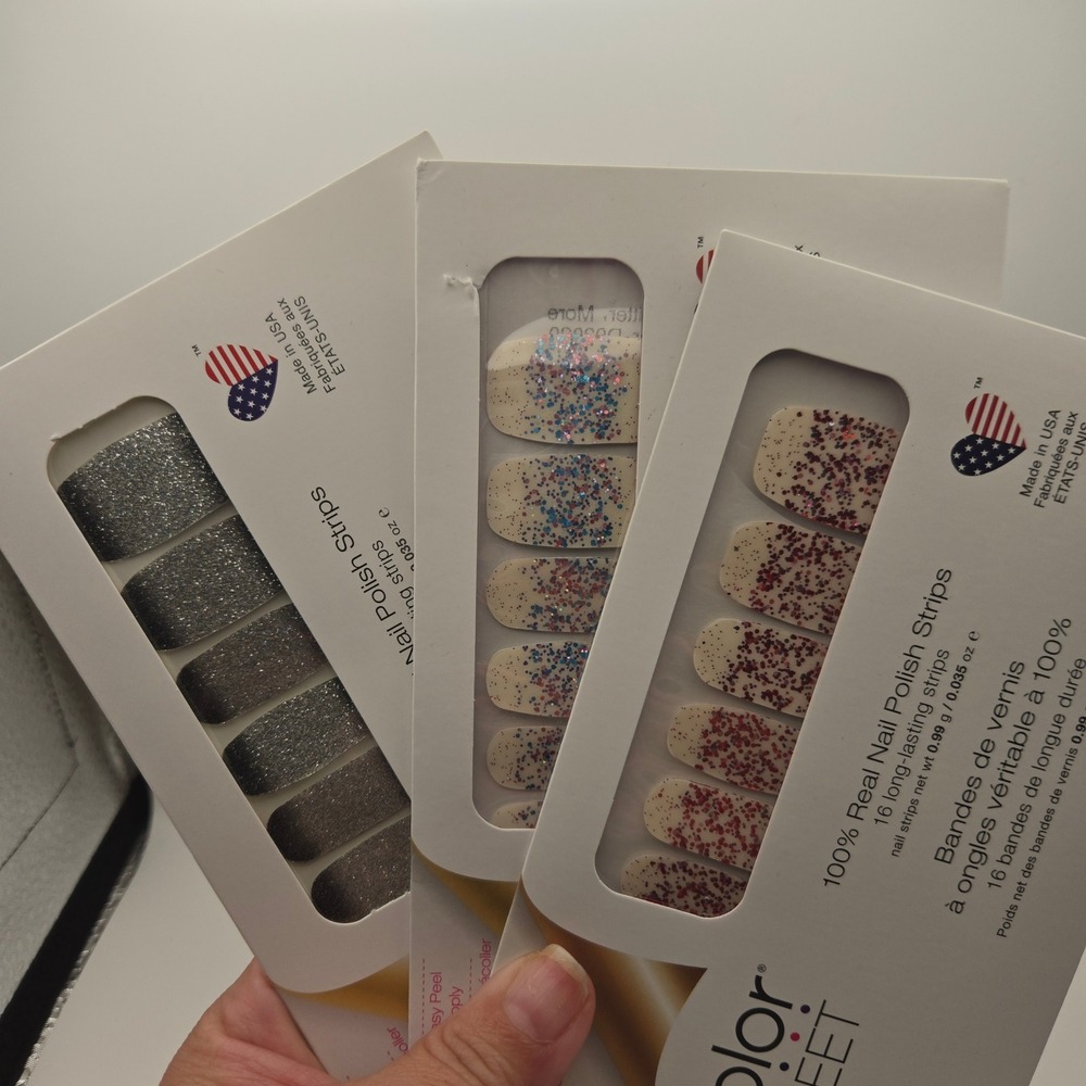 Color Street Nail Polish Strips Bundle Underground Magic Less Bitter Love Shack